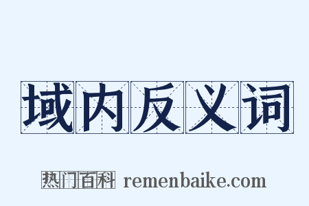 域内反义词是什么意思的图片